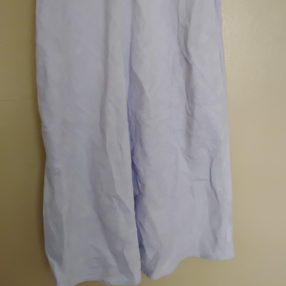 Lands End Dress Medium Tall 100 Linen Shift‎ Boho Beach Cottage Capsule Keyhole - Picture 2 of 13